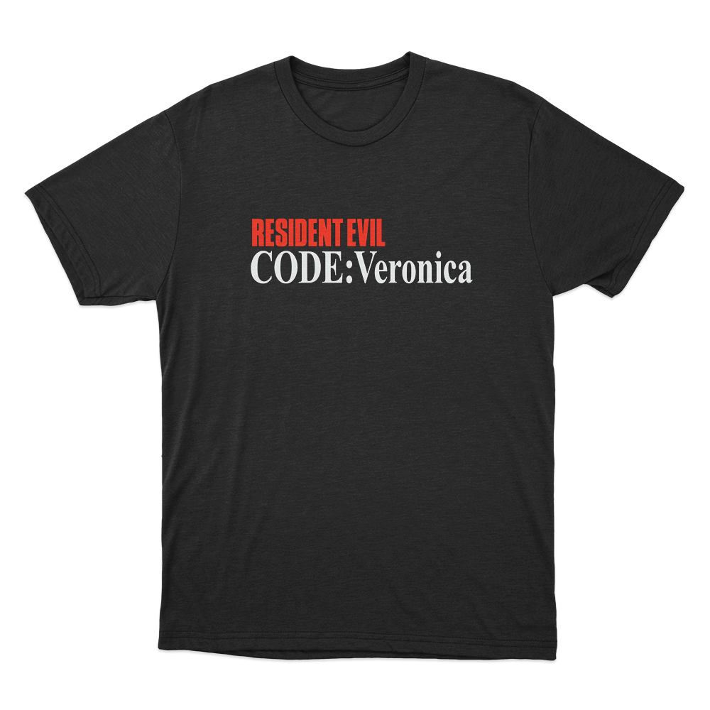 Code Veronica Classic Logo Unisex T Shirt Black Code Veronica Classic Logo Unisex T Shirt Black