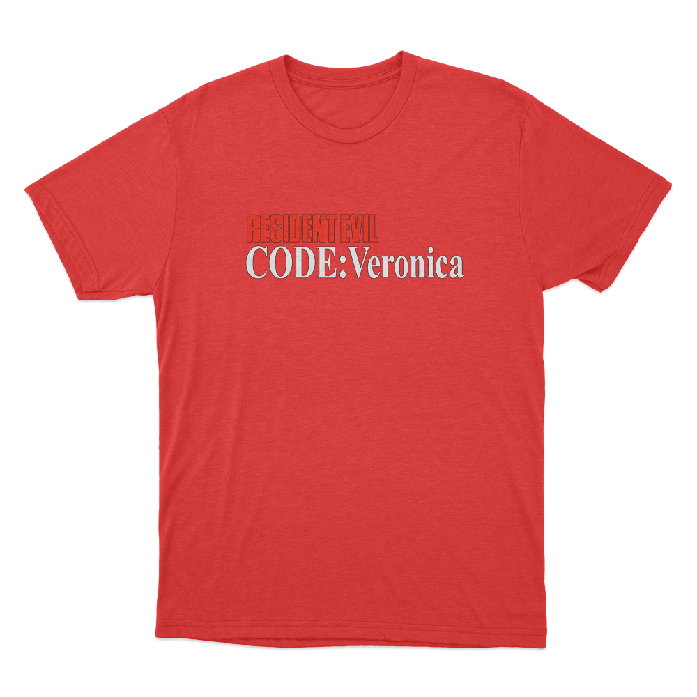 Code Veronica Classic Logo Unisex T Shirt Red Code Veronica Classic Logo Unisex T Shirt Red