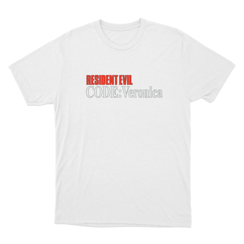 Code Veronica Classic Logo Unisex T Shirt White Code Veronica Classic Logo Unisex T Shirt White