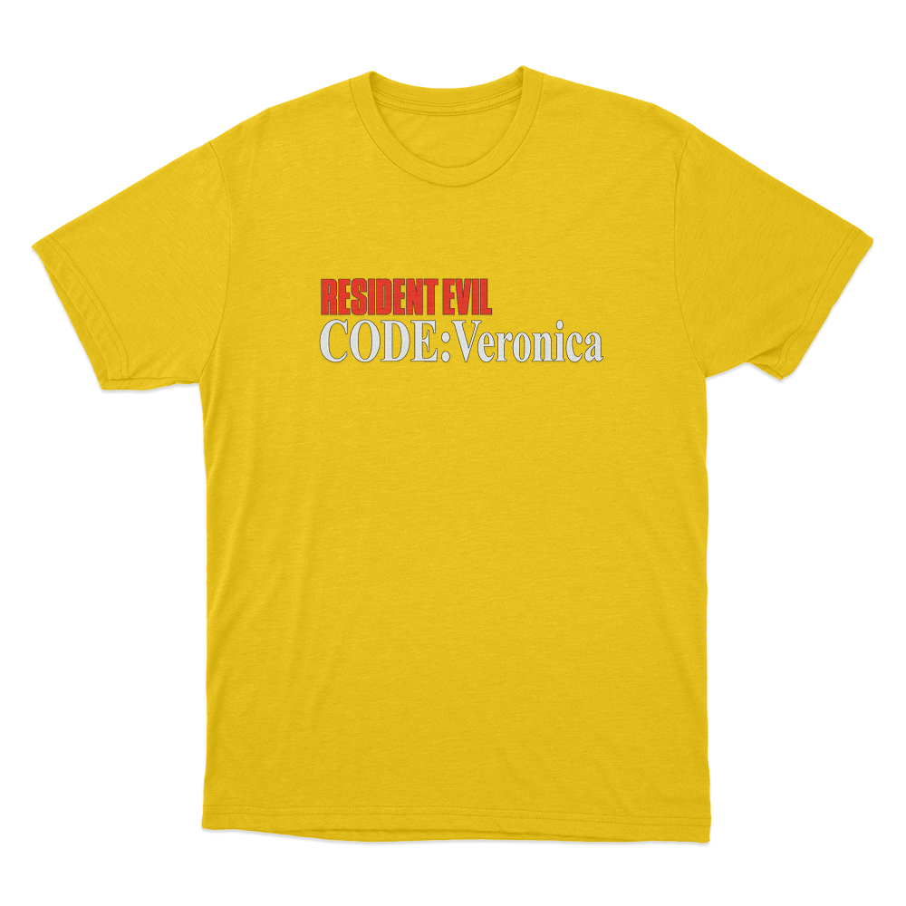 Code Veronica Classic Logo Unisex T Shirt Yellow Code Veronica Classic Logo Unisex T Shirt Yellow