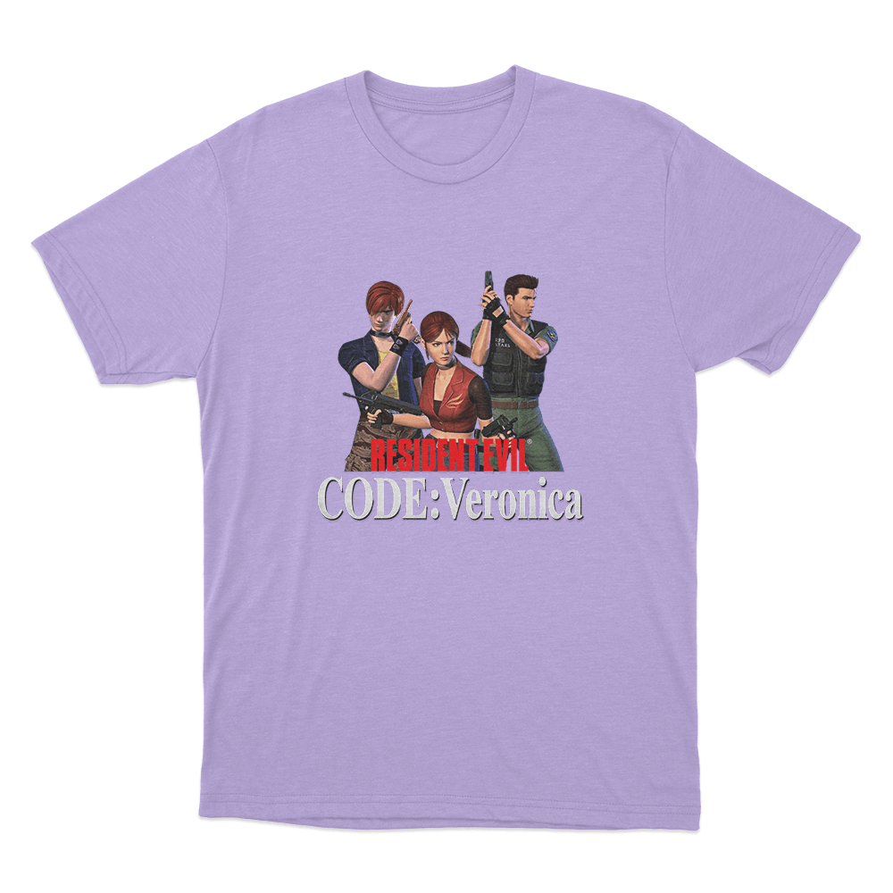 Resident Evil Code Veronica Classic Trio Unisex T Shirt Purple Resident Evil Code Veronica Classic Trio Unisex T Shirt Purple